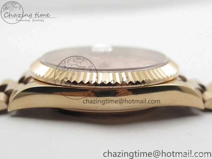 Best AAA Replica Sites Dial 40mm 904 New Version RG Bracelet Bold 228239 2825 President A Crystal Markers Day-Date on RG BP Brown Dial T 0118